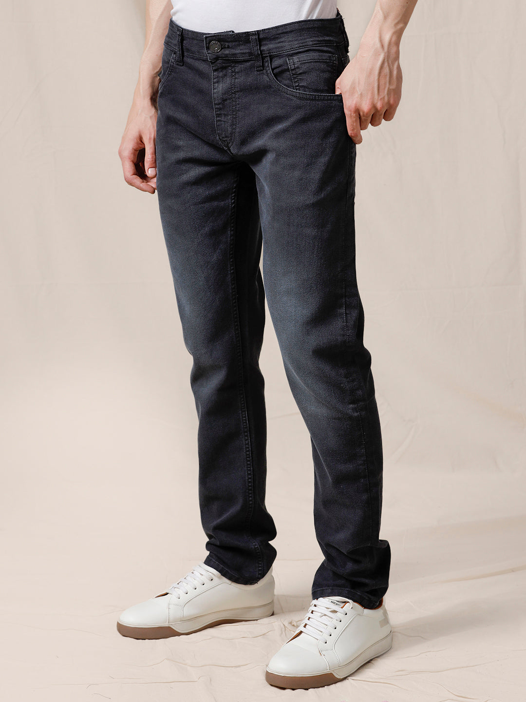 Darkstone Black Casual Jeans