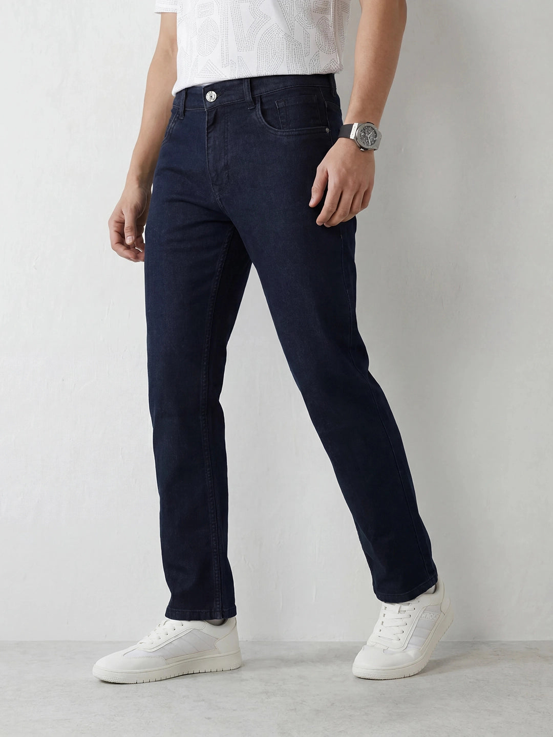 Relaxed Fit Denim Jeans | Dark Blue