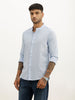 Solid Slim Fit Full Sleeve Shirt | Blue
