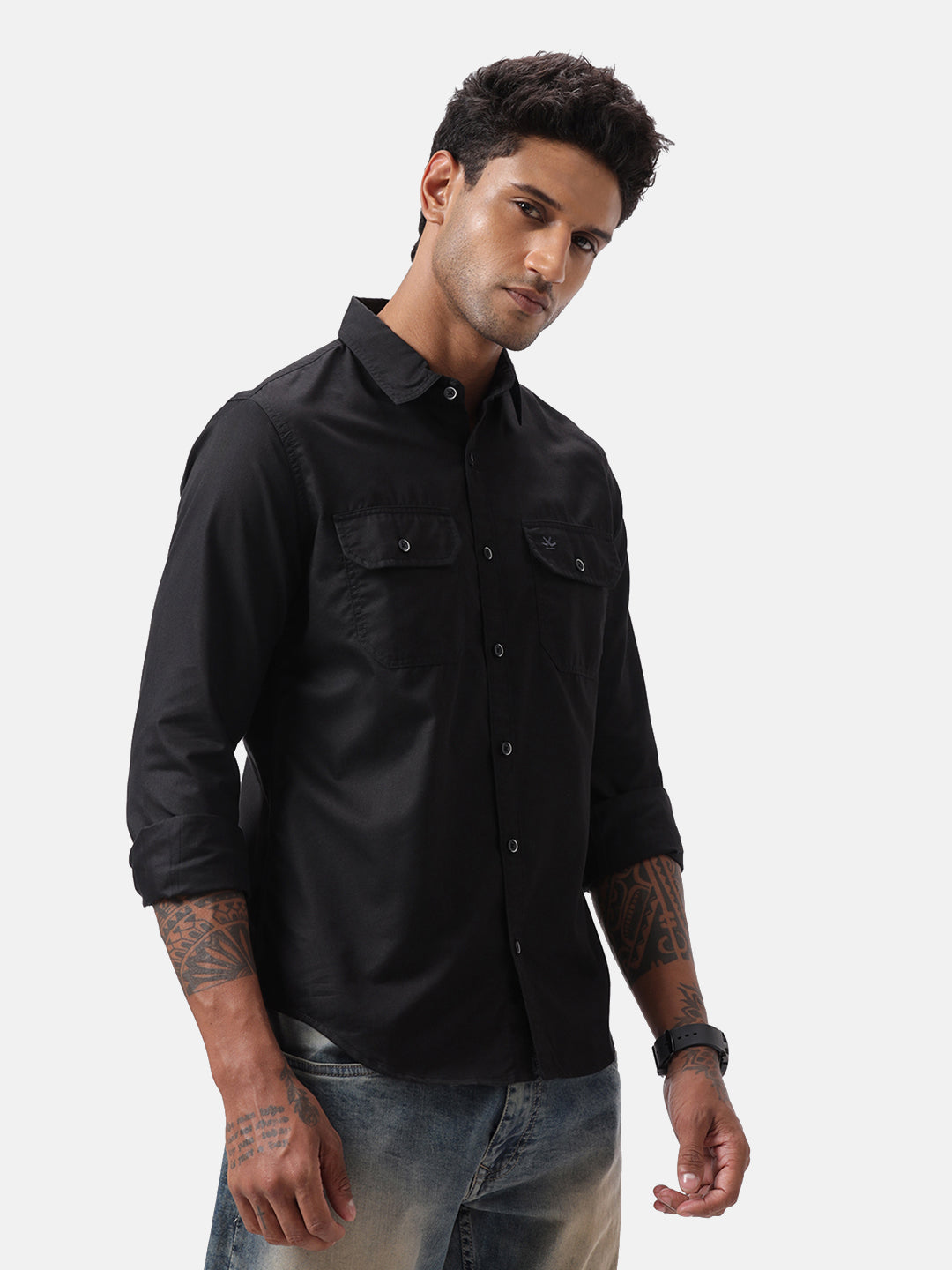 Basic Solid Black Shirt