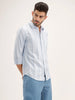 Classic Regular Fit Striped Shirt | Blue