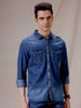 Patched Medstone Denim Shirt