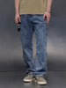 Mid-Wash Indigo Carpenter Fit Jeans | Mid Blue