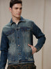 Solid Denim Trucker Jacket