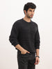 Textured Oversized Fit Knitted Sweater | Charcoal