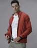 Red Sway High Neck Jacket