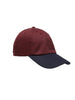 Maroon Block Baseball Cap