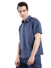 Navy Abstract AOP Shirt