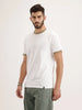 Contrast Collar Slim Fit T-Shirt | White