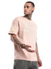 Elite Pink Printed Oversized T-Shirt