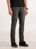 Solid Slim Fit Denim Jeans  | Dark Grey