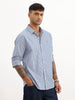 Classic Striped Full Sleeve Shirt | Blue