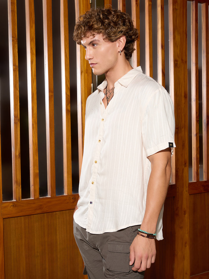 Light Weight Viscose Shirt | Off White