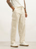 Solid Loose Fit Cargo Trouser | Beige