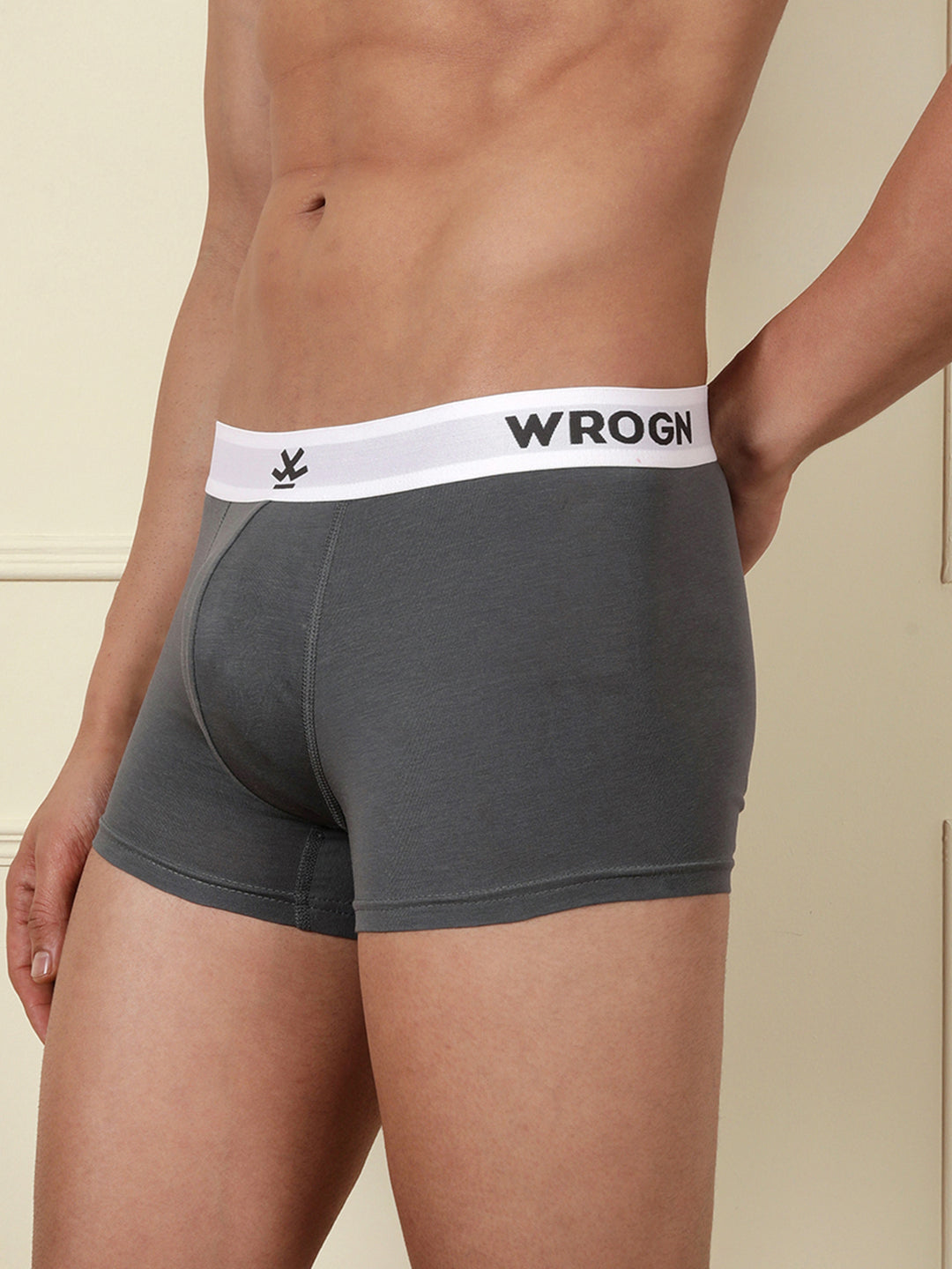Soft Cotton Solid 1-Pack Trunk | Grey