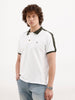 Slim Fit Contrast Collar Polo | White