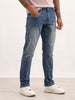Slim Fit Faded Butter Denim Jeans | Light Blue