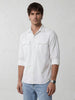 Comfort Fit Double Pocket Shirt | White