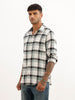 Slim Fit Checkered Full Sleeve Shirt | Teal