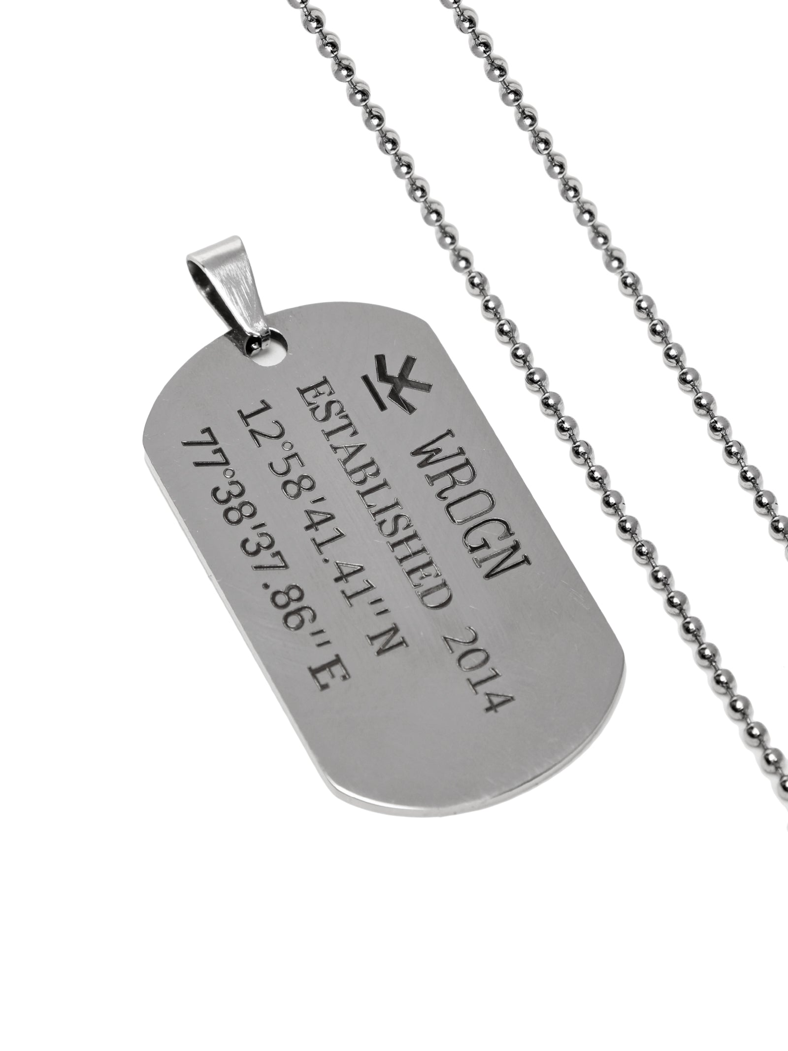 WROGN Signature Steel Dog Tag