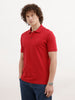 Solid Slim Fit Polo T-Shirt | Red
