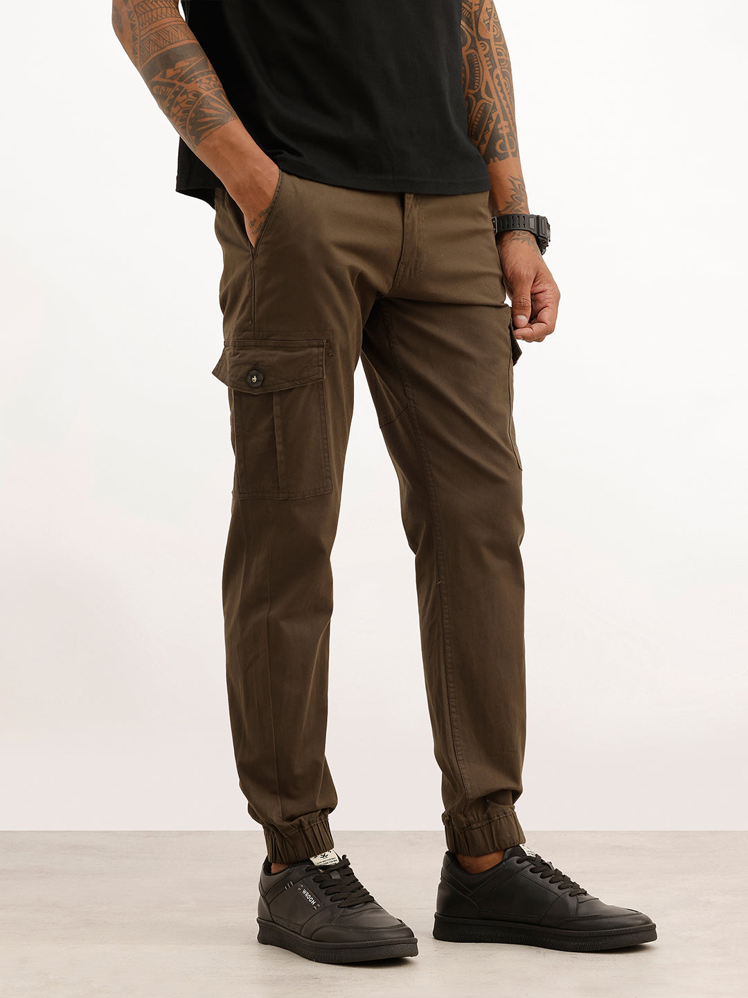 Solid Cargo Jogger | Olive