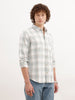 Regular Fit Checkered Shirt | Teal
