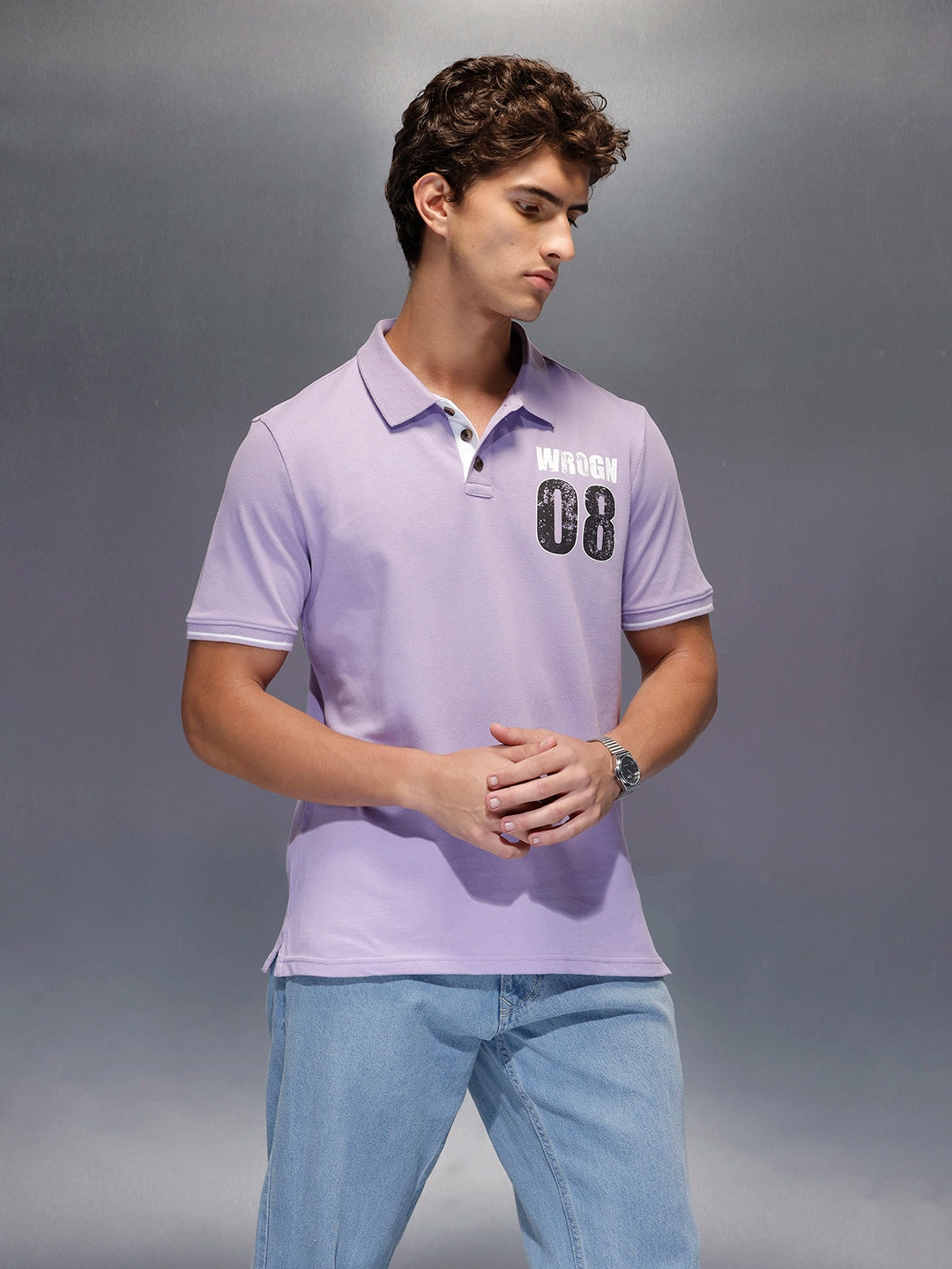 Men's Regular Fit polo tshirt |  Purple