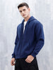 Men’s Solid Zip-Up Hoodie Sweatshirt | Blue