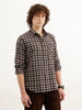 Regular Fit Checkered Shirt | Brown