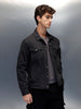 Wrogn Men’s Washed Denim Jacket  |  Dark Stone