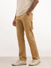 Solid Straight Fit Carpenter Trouser | Khaki