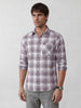 Classic Regular Fit Checkered Shirt | Purple