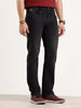 Straight Fit Denim Jeans | Black