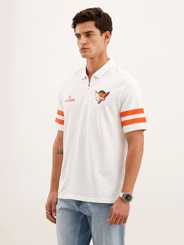 Wrogn x SRH Travel Polo | White