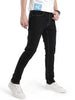 Casual Solid Black Slim Fit Jeans