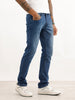 Faded Slim Fit Denim Jeans | Dark Blue
