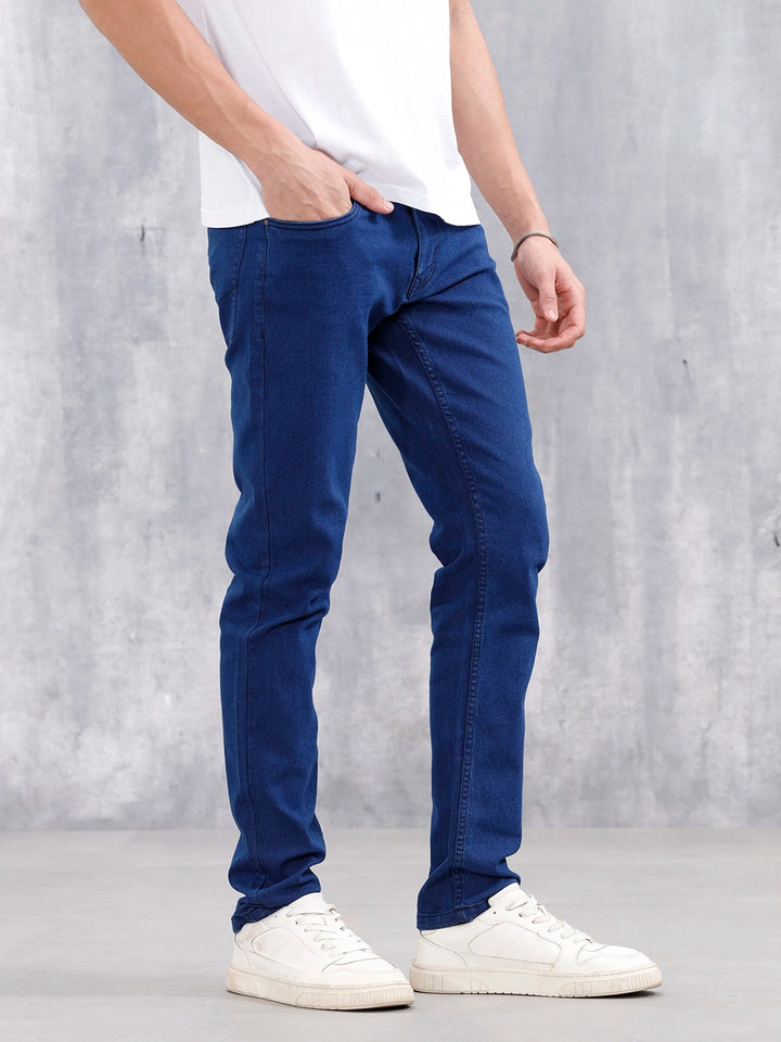 Men's Casual Slim Fit Jeans | Dark Stone