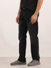 Washed Straight Fit Denim Jeans | Charcoal