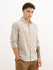 Regular Fit Full Sleeve Checkered Shirt | Grey | WWSH0721MAZ