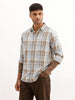 Classic Regular Fit Checkered Shirt | Light Blue