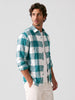Classic Oversized Checkered Shirt | Green