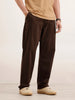 Anti Fit Solid Trouser | Brown