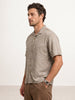 Comfort Fit AOP Half Sleeve Shirt | Brown