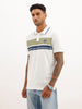 Classic Placement Printed Polo T-Shirt | White