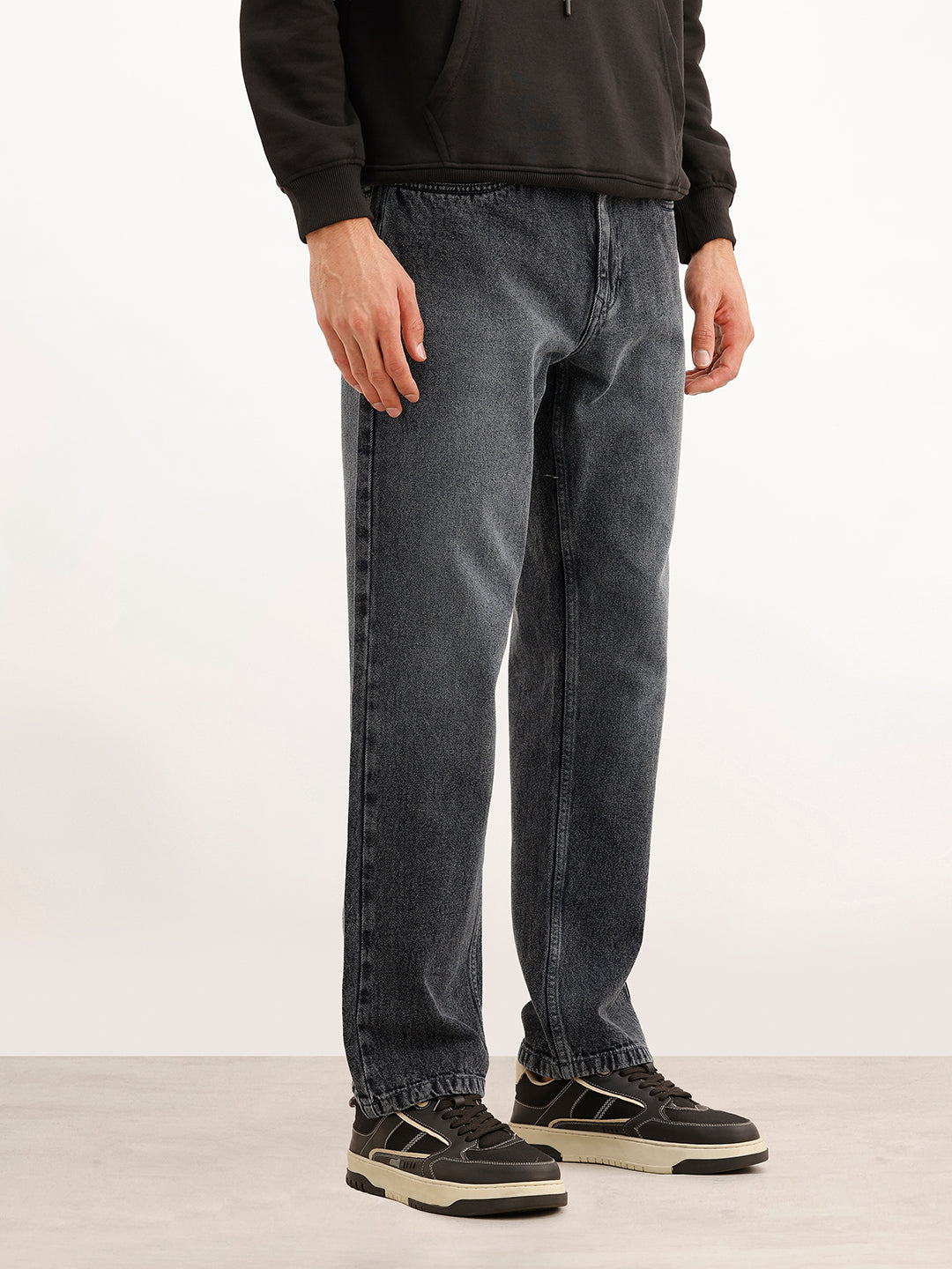 Heavy Fade Anti Fit Jeans | Grey
