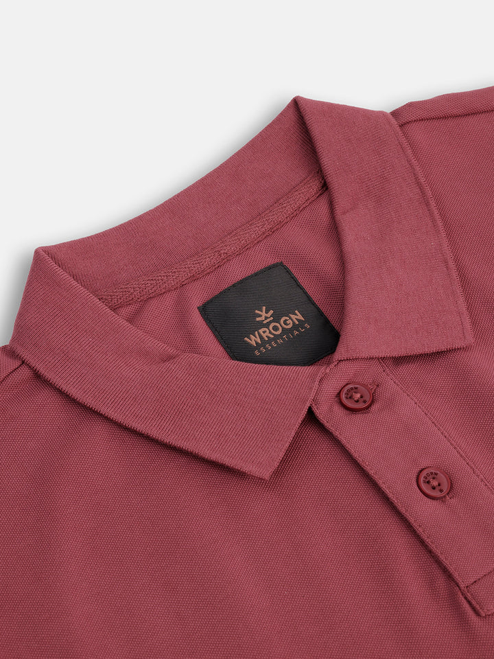 Essential Supima Polo T-Shirt |Wine