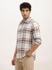 Slim Fit Checkered Full Sleeve Shirt | Green