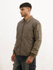 Solid Comfort Fit Puffer Jacket | Olive