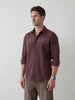 Heritage Checks with Modern Varsity Style slim fit shirt | Brown